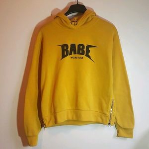 Babe World Tour Yellow Hoodie